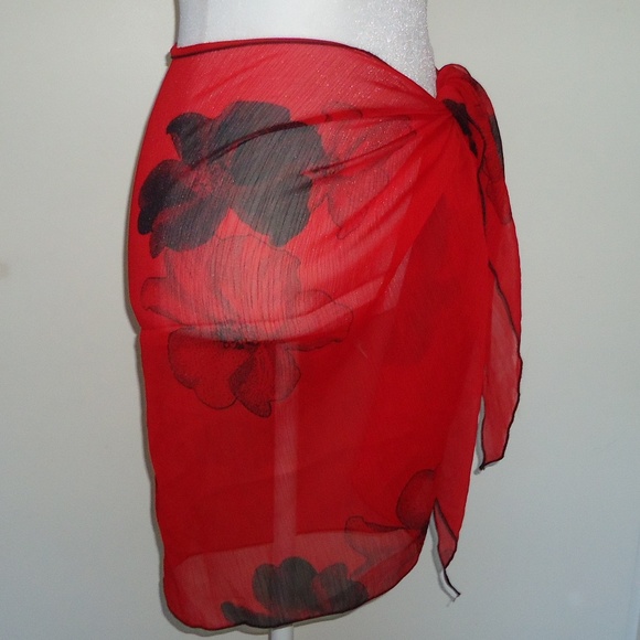 Ja Palapa Mini Sarong Short Gradient Ombre Chiffon Sheer Cover Up Wrap One size - Picture 2 of 7